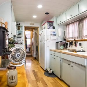 DIY Raised Roof Skoolie w/ Full Sized Appliances, Radiant Floor Heat, Solar & Bathtub