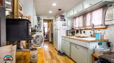 DIY Raised Roof Skoolie w/ Full Sized Appliances, Radiant Floor Heat, Solar & Bathtub 2 DIY Raised Roof Skoolie w/ Full Sized Appliances, Radiant Floor Heat, Solar & Bathtub