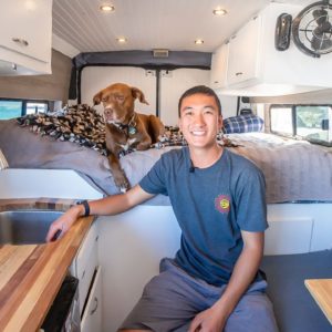 DIY ProMaster w/ Unique Closet + Shower Combo - Digital Nomad Works in Baja