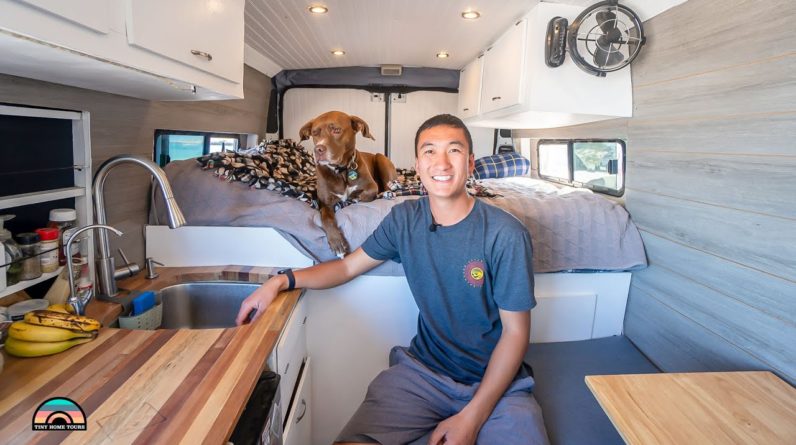 DIY ProMaster w/ Unique Closet + Shower Combo - Digital Nomad Works in Baja