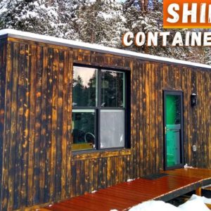 Jen's Permitted Container Home on Land - her mountain tiny home dream!