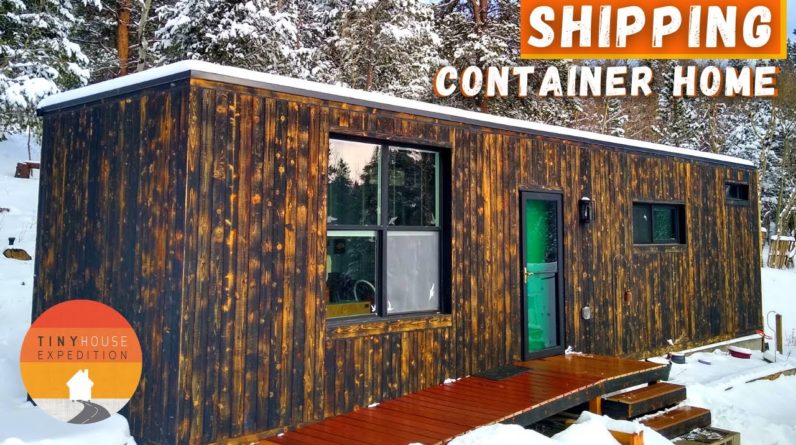 Jen's Permitted Container Home on Land - her mountain tiny home dream!