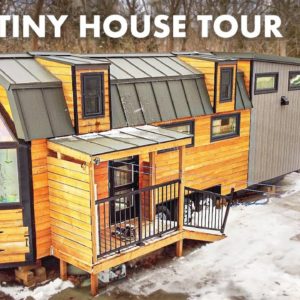 Impressive Custom Tiny House with Super Unique Design Features - FULL TOUR